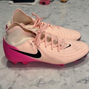 Nike Pink and Black Athletic Cleats
